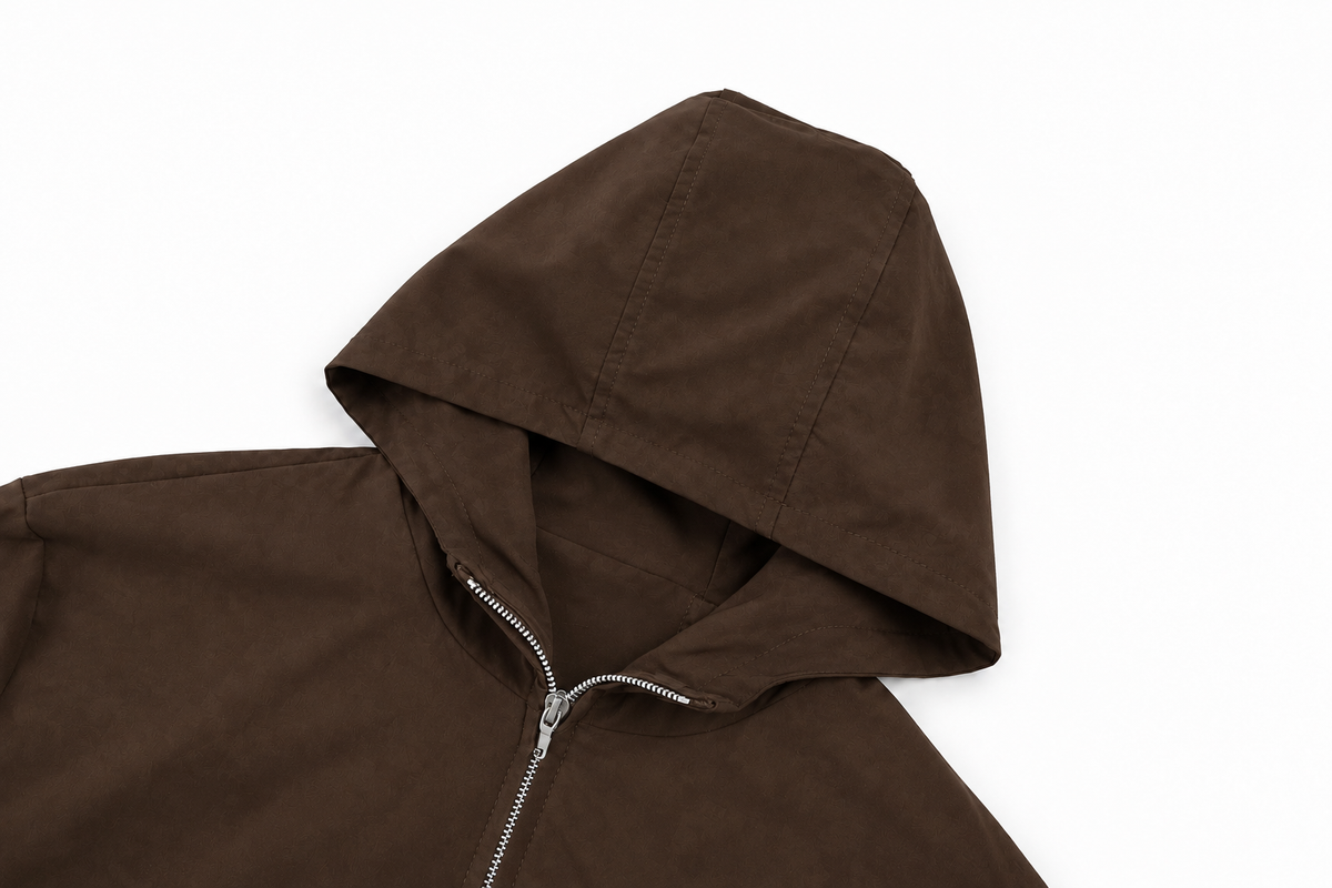 Hooded Tech Suit Espresso Brown