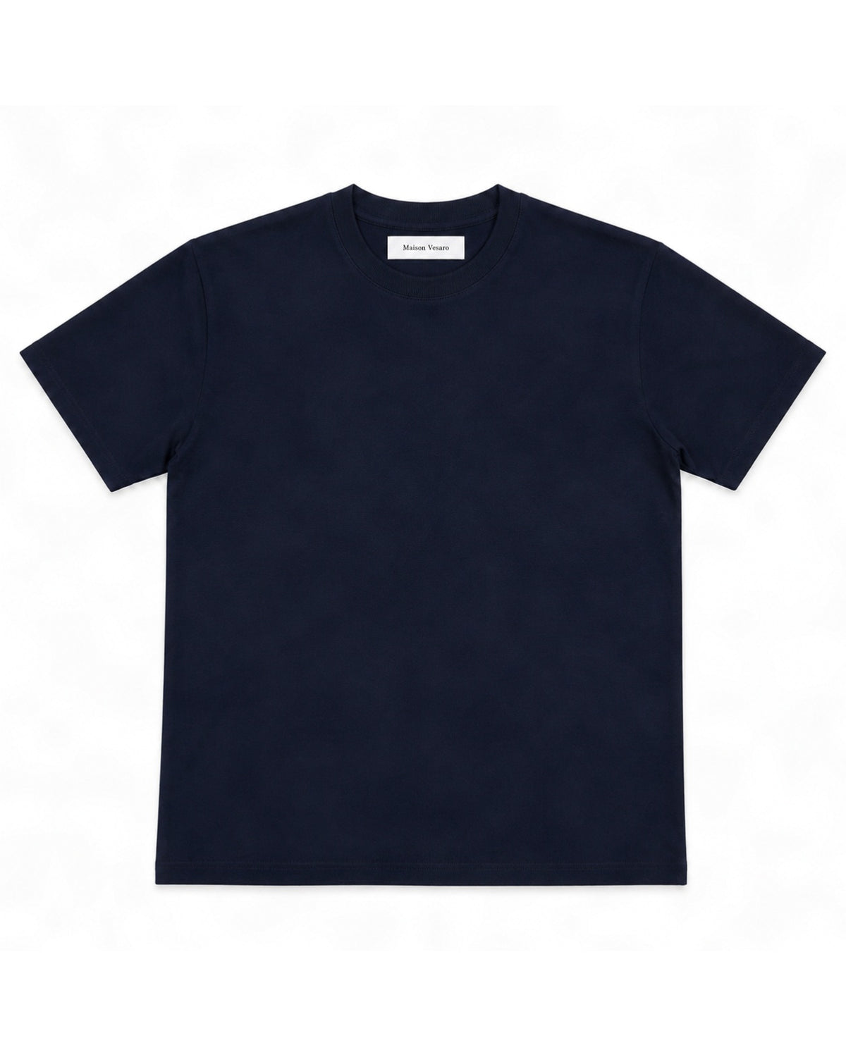 Mercerized Cotton T-Shirt Navy Blue