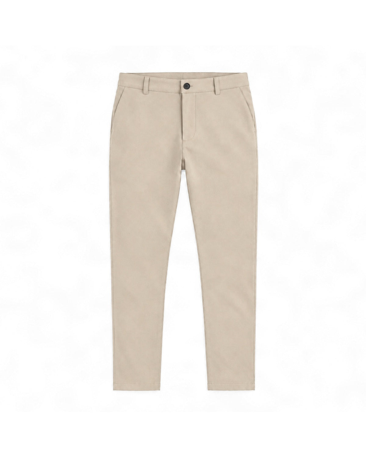 Tapered Slim Fit Suit Pants Beige