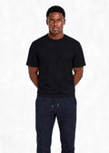 Mercerized Cotton T-Shirt Black